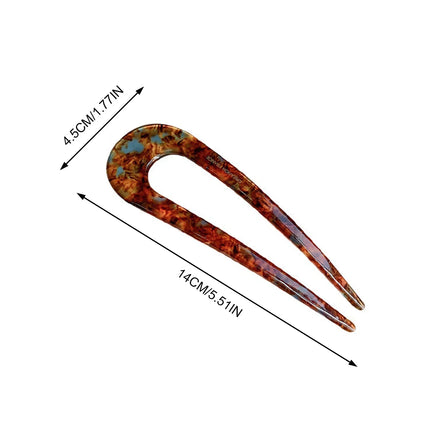1 piece U-shaped hairpin and hair stick, Chinese hair stick Ins, retro and simple hair stick, hair accessory, comb tool