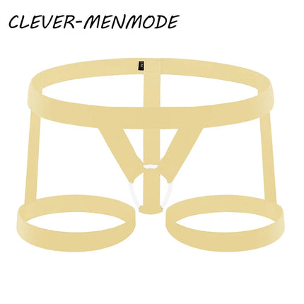 Men's Sexy Thong Bondage Man Underwear Fetish Erotic Lingerie Legging Belt Cockring Suspender Band Flirting