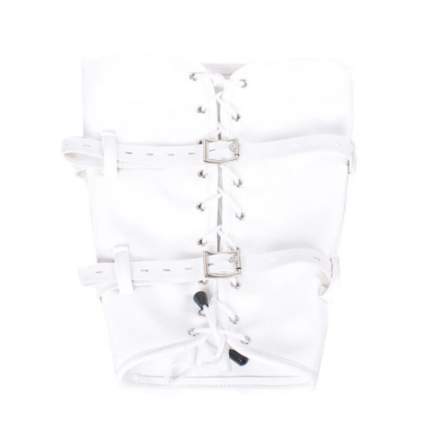 BDSM Bondage Leg Binder,PU Leather Bound Legs Straps Restraint Slave Lockable Ankle Cuff Sex SM Adult Game Sex Toy For Women Men