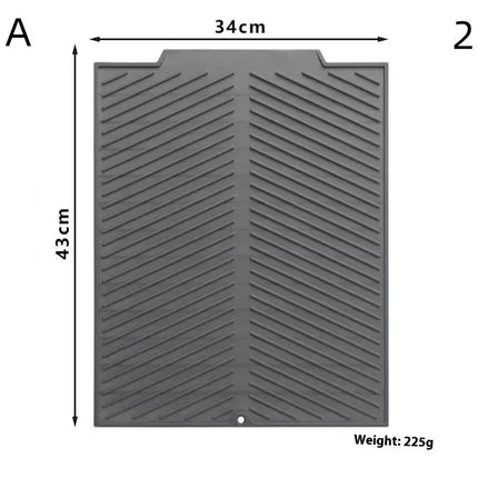 Silicone Drain Pad With Hole Drying Mat Pots Dish Drain Mat For Kitchen Tableware Non-slip Mats Anti-scald Coaster Kitchen