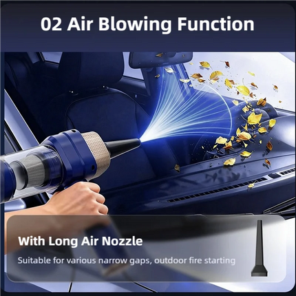 TINSOL 22000PA 3-in-1 Car Vacuum Cleaner Portable Handheld Car Cleaner Strong Suction Mini Wireless Handheld Vacuum Cleaner
