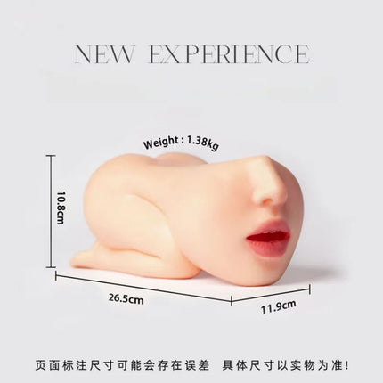 3 in 1 Realistic Vagina Handheld Masturbation Cup Anime Masturbator Tight Anal Pocket Pussy Sex Shop Soft Sexual Toys Ass Male