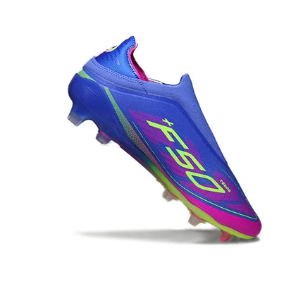 Without-Lace Non Slip Football Shoes Pro Mens Football Boots Youth FG/TF F50+ Training Studded Fast Soccer Shoes for Man