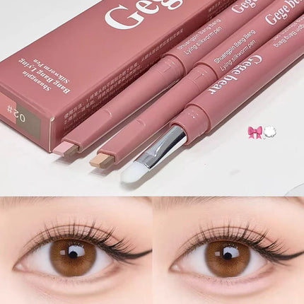 Dual-Tone Under-Eye Matte Highlighting Shadow Pencil Nude Beige Brown Brightening Cream Lying Silkworm Eyeliner Aegyo sal Pen