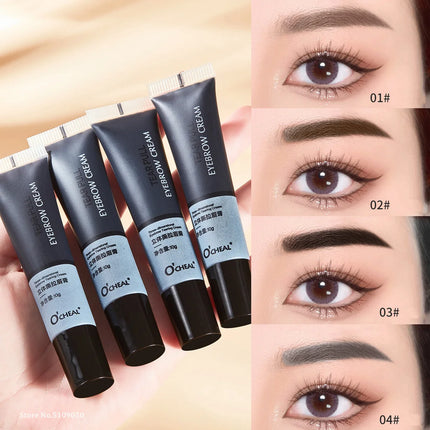 Peel Off Eye Makeup Permanent Eye Brow Tattoo Tint Long-lasting Waterproof Black Brown Dye Eyebrow Gel Cream Make Up Cosmetics