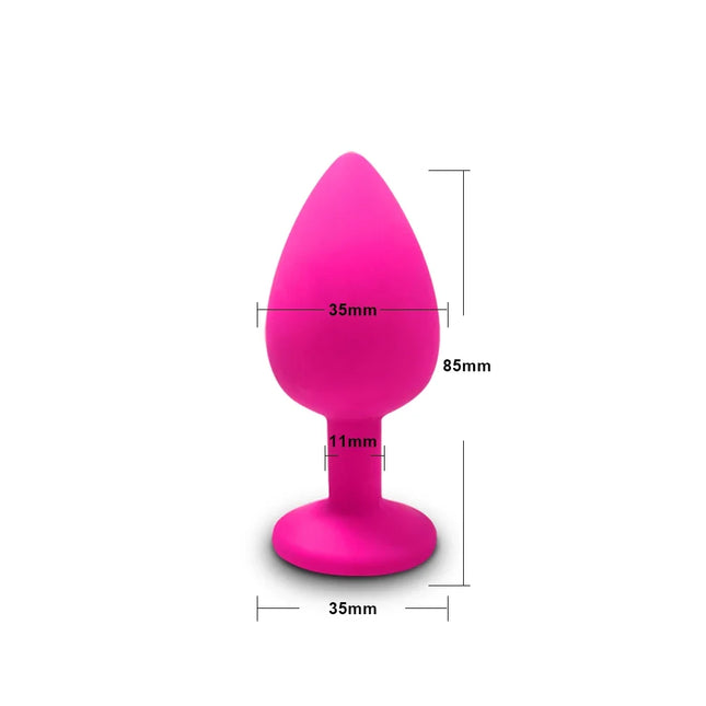 S/M/L Anal Plug Butt Vibrator Women/Men Soft Silicone Detachable Erotic Bullet Anal Plug Bullet Gay Sex Toys for Adults Sex Toy