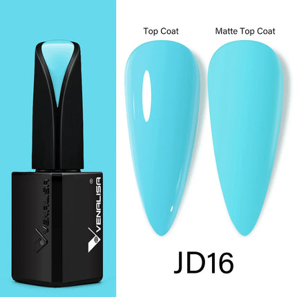 Venalisa15ML Silky Matte TPO FREE Topcoat No Cleaning Nail Lacquer Full Coverage Long Lasting Gorgeous Color Nail Varnish