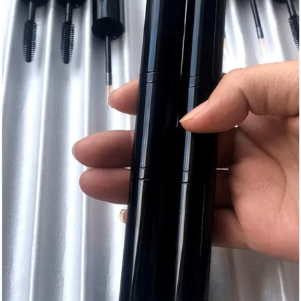 10-100pcs Empty 5ml+5ml Double-headed Tube Bright Black Mascara /Eyeliner Tube Eyelash Growth Liquid Container DIY Makeup tool