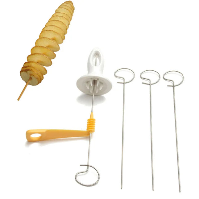 Whirlwind Potato Spiral Cutter Potato Tower Making Machine Vegetable Slicer Creative Vegetable Tools Kitchen Accessories Gadgets