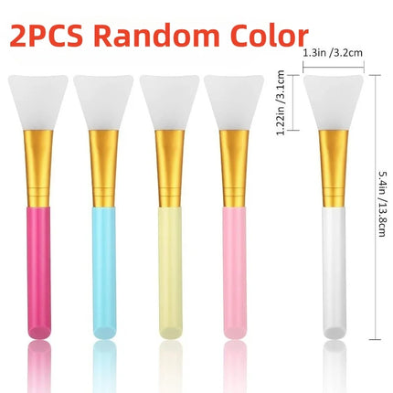 1-3PCS Color Silicone Mask Brush Flexible Facial Mud Applicator Body Lotion Cream Blending Cosmetics DIY Makeup Beauty Tools