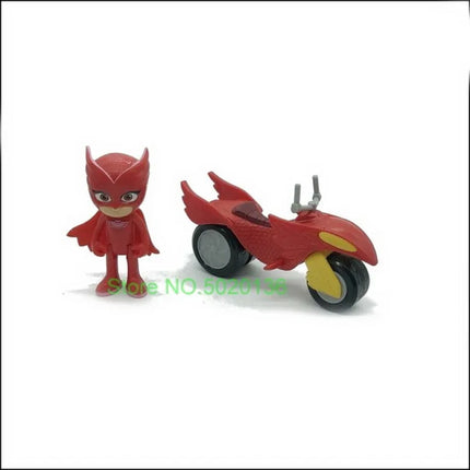 New Figure Masks Toy Set with Vehicle Of Toys Cars Figures Christmas PJ Toys Kids Gifts