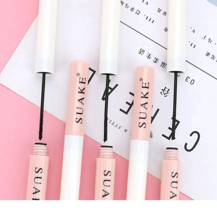 Black Brown Mascara Slim Brush Head Long Curled Eyelash Lift Cream Not Easy To Smudge Lashes Lengthening Pigment Big Eyes Makeup