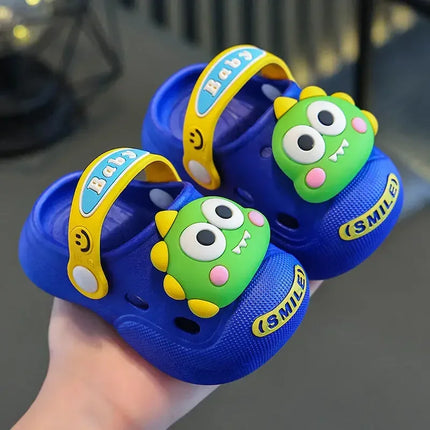 2025   Children's Slippers Cute Cartoon Girls Boys with Soft Soles Baby Bags Perforated Shoes Home and Baby Sandals***