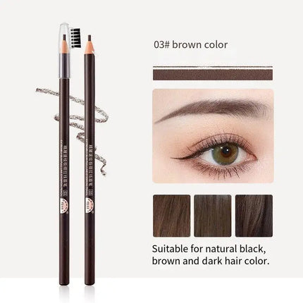 3PCS high-quality 2mm ultra-fine wire eyebrow pencil with precision carving, quick drawing, smooth and waterproof makeup pen