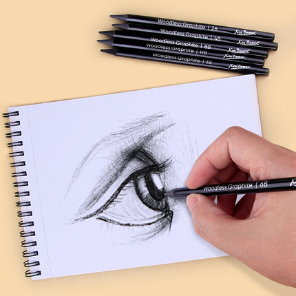 Wood Free Graphite Sketching Carbon Pencil Set for Art Students Drawing Charcoal Pencil Solid Wholesale