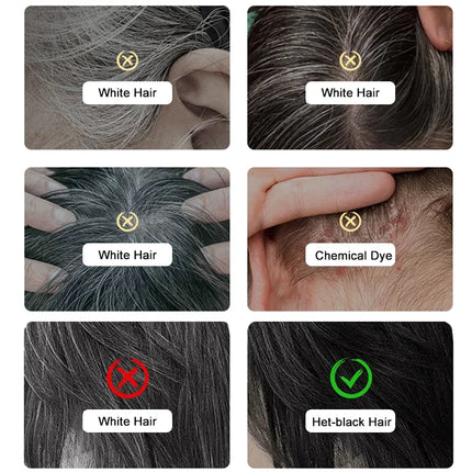 Black Hair Stick, Gray Hair Covering Artifact No Color Loss Disposable Hair Dye Stick Roots Black Color