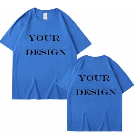 Unisex Cotton Tshirt Customized Printed Fashion T Shirt Harajuku Top DIY Your Like Photo or Logo T-shirt Fashion Custom Top
