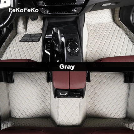 Custom Car Floor Mats For VW Polo Polo-Plus Polo-GTI Auto Carpets Foot Coche Accessorie