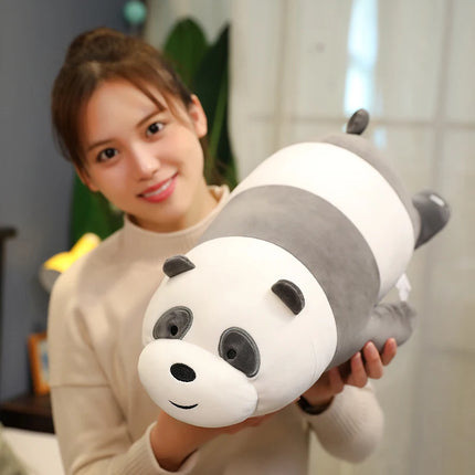 Big Size We Bare Bears Plush Anime Peripheral The Three Bare Bears Stuffed Doll Kawaii Soft Sofa Cushion Animal Cushion Gifts