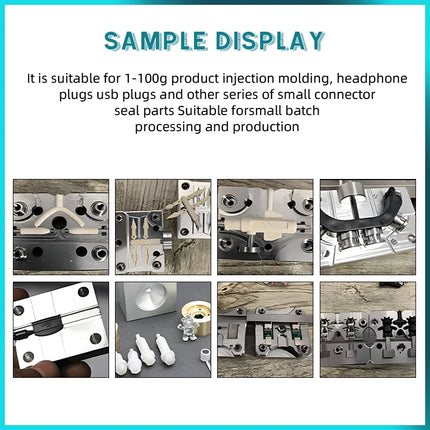 100g Pneumatic Vertical Injection Molding Machine Semi-automatic Molding Processing Tool For USB Data Charge Cable Toy ABS PC AS