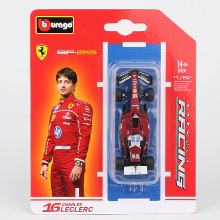 Bburago 1:64 2025 F1 Alloy Car Model SF25 RB21 W16 MCL39 Red Bull Mercedes Ferrari McLaren Formula Racing Diecast Toy