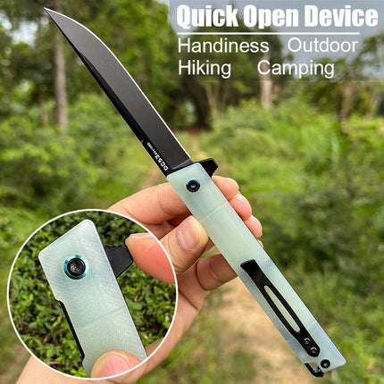 FORESAIL DC53 Steel Sharp Folding Knife Outdoor Camping Hunting Cutting Survival Hiking Fish Portable Pocket Clip EDC Tool Knife