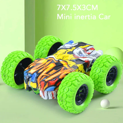 Multi Color Graffiti Creative Pull Back Car Double-Side Vehicle Inertia Safety and Fall Resistance Shatter Proof Model for Kids