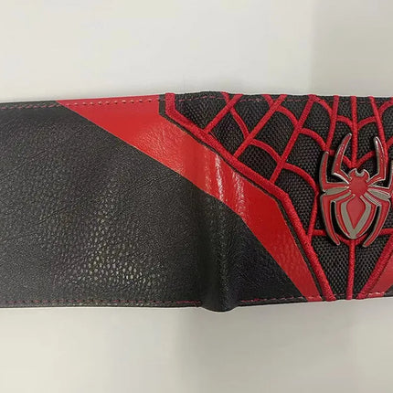 Superhero Series Venom Metal Float Wallet Villain Black Spider Student Universal Coin Purse Portable Wallet