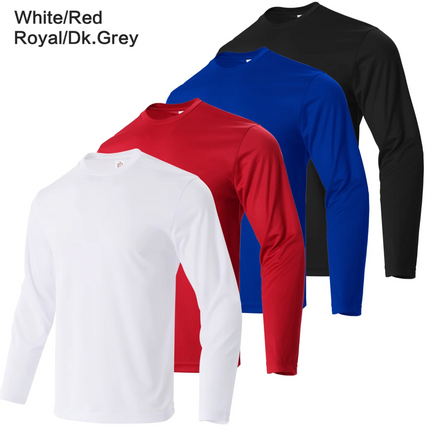 Men's Casual Plain T-shirt Men's Long-Sleeved Fashion Fitness Long-Sleeved T-shirt Men's Blouse
