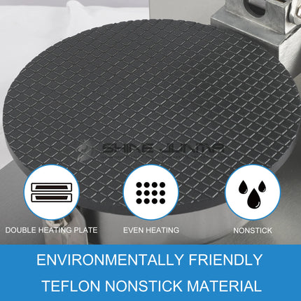 Commercial Ice Cream Cone Machine Waffle Cone Maker Electric Stainless Steel Egg Roll Mold Nonstick Waffle Cone and Bowl Maker