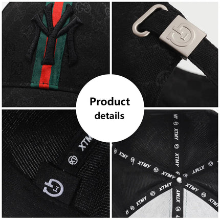 Unisex Letter Embroidery Hip-Hop Hats Outdoor Adjustable Casual Baseball Caps Sunscreen Hat