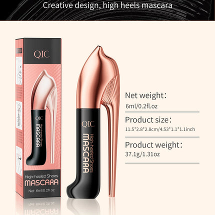 2025 High Heels Mascara 3D Waterproof Non-smudging Thick Curl Natural Slender Cross-border Makeup