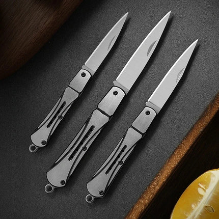 Outdoor knife Fruit knives camping high quality profesional，Multifunctional portable switch blade fruit knife