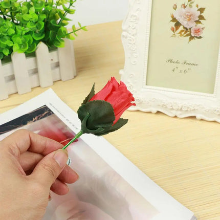 Torch To Flower-Torch To Rose-Fire Magic Trick Flame Appearing Flower Professional Magician  Performance Props Valentine's Day