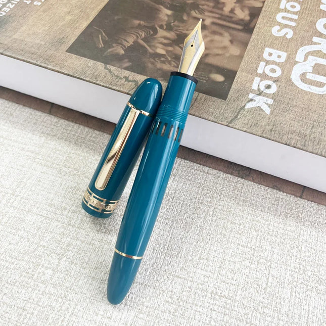 Wing Sung 630 Brief Fountain Pen Iraurita Nib 0.5~0.7mm Nib Piston Resin Gold Clip Pen Stationery Business Gifts Writing