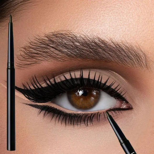 5 black waterproof and sweat-resistant eyeliner pens - Long-lasting and anti-fading design, suitable for heavy makeup
