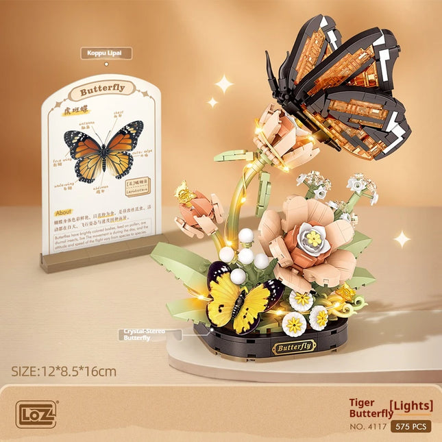 LOZ Glowing Insect Series Building Blocks DIY Mini Model Home Decor Gift Adult Birthday Gift