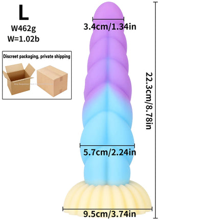 NEW Luminous Anal Plug Female Masturbator Expansion Anal Dildos for Women Soft Silicone Butt Plug Gay Sex Toys Prostate Massager