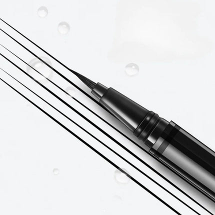 Black waterproof, sweat-proof, and smudge-proof eyeliner creates a natural look and glides on quickly and easily.
