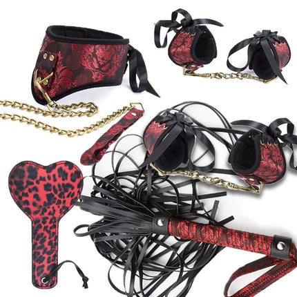 Bdsm Collar Fetish Bondage Leash Steel Chain Tails Whip Paddle Dog Handcuffs Foot Cuff punish Sadism Sex Toy Slave Erotic