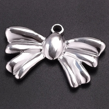 Breloque Metal Love Stainless Steel Flower Pendants For Jewelry Making Earrings Bracelets Headwear DIY Heart Charms Accessories