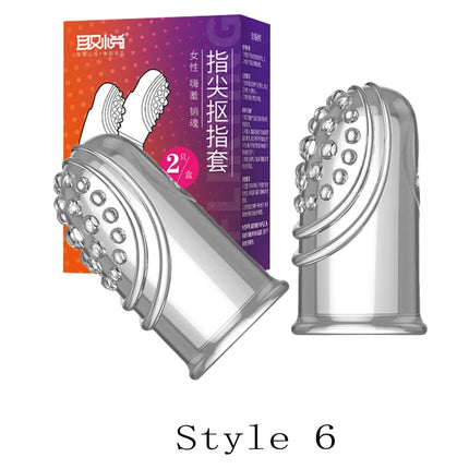 G Spot Finger Sleeve Massage Condoms Adult Toys for Women Masturbation Large Particles Flirting Sex Toys juguetes para adultos