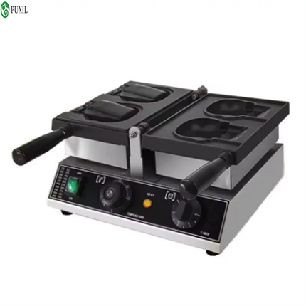Ice Cream Cone Kitty Waffle Machine, Electric Kitty Cat Bread Waffle Machine, Open Mouse Waffle Maker Machine, 220V