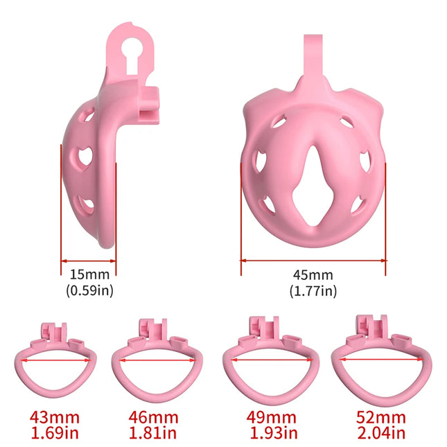 Male New Chastity with 4 Rings Cage Cock Cage Adult Sex Toy for Men Penis Urethral Lock Sissy Bondage Gay Fetish Erotic Product