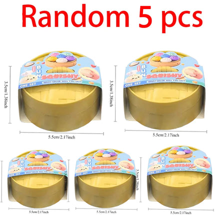 Blind Box Colorful Simulated Dumpling Squishy Relaxing Relieve Anxiety Antistress Enhance Happiness Rebound Squeeze Reliever Toy