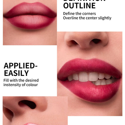 Lip Pencil Liquid Liner Double Head 2in1 Waterproof Tint Nude Oil Plump Gloss Mirror Lasting Moisturizing