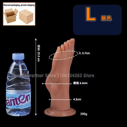 Big Silicone Feet Style Anal Plug Huge Dilator Anal Dildo Suction Cup Ass Butt Plug Deep Masturbator Stimulation Adult Sex Toys