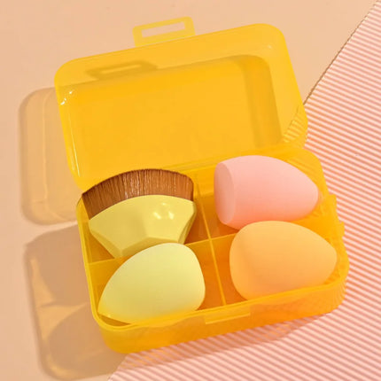 Magic Foundation Makeup Brush Set Soft Beauty Blender Gourd Shaped Makeup Sponge Loose Powder Brush Cosmetic Tools Kit