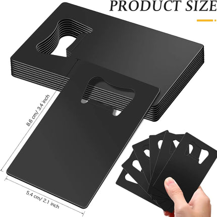 10/20Pcs Stainless Steel Beer Bottle Opener for Wallet and Pocket Restaurant/Bar DIY Card Shape Mini Bottle Opener Wedding Gift