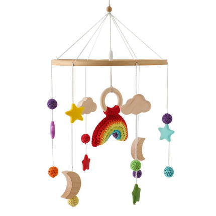 Baby Cloud Rattles Crib Mobiles Toys 0-12 Months Bell Musical Box Newborn Bed Bell Toddler Rattles Carousel For Musical Toy Gift